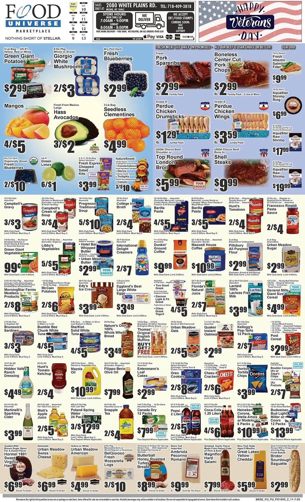 Weekly ad Food Universe circular from November 7 to November 13 2025 - Page 1