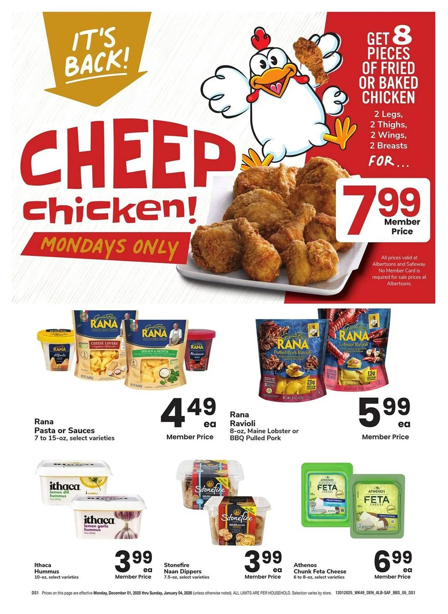 Weekly promotion Albertsons weekly ad spanning from December 1 to January 4 2026 - Page 5 for Catalogue 365