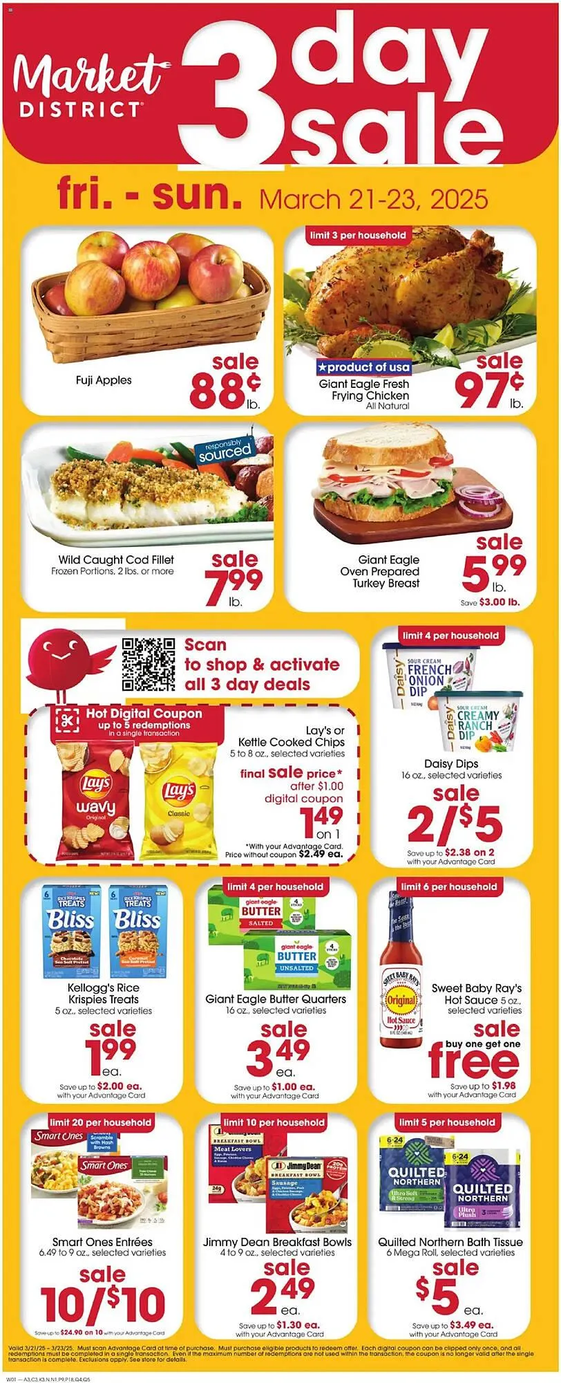 Weekly ad Giant Eagle Weekly Ad from March 21 to March 23 2025 - Page 1
