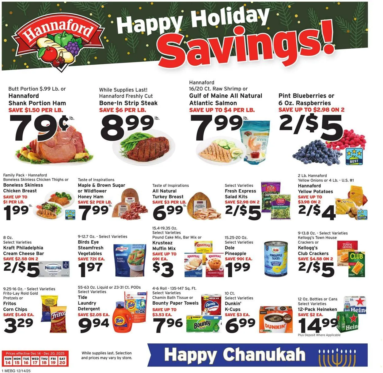 Weekly ad Hannaford Current weekly ad from December 14 to December 20 2025 - Page 1