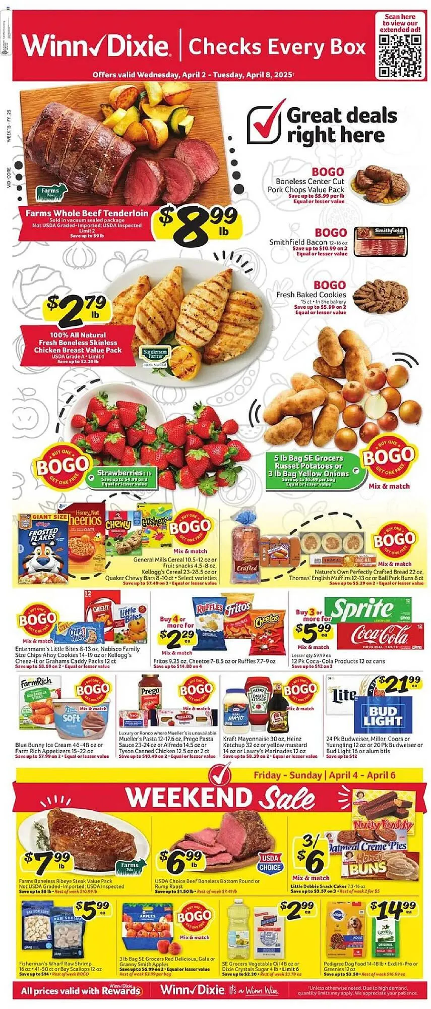 Weekly ad Winn Dixie Weekly Ad from April 2 to April 8 2025 - Page 1