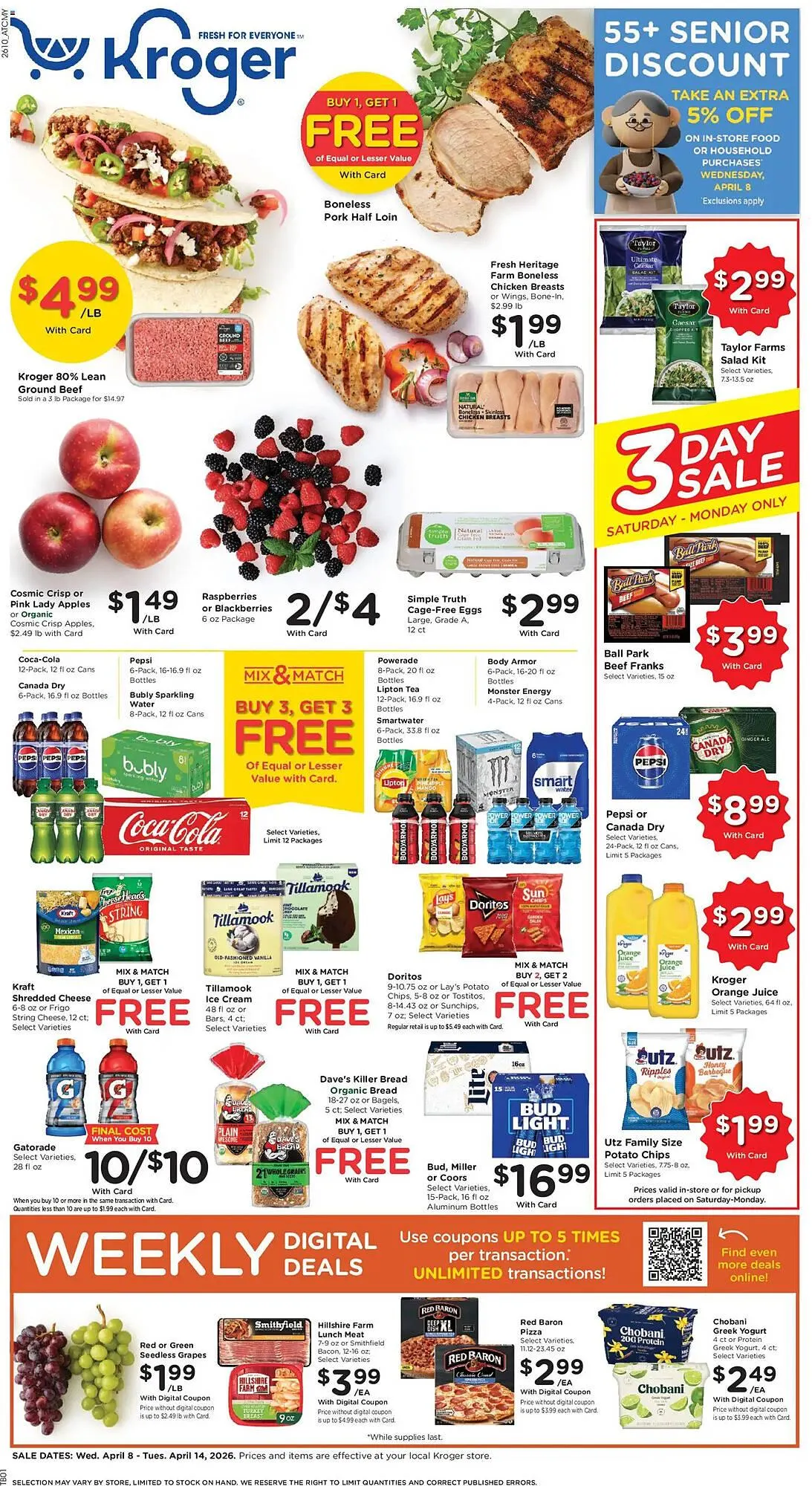 Weekly ad Kroger weekly ad from April 8 to April 14 2026 - Page 1