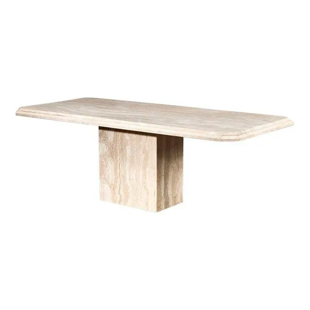 Italian Marble Dining Table, Stone International 1970