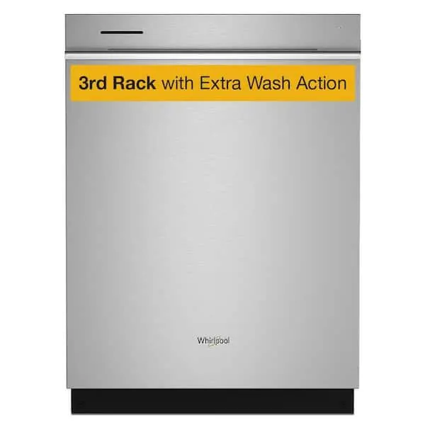 24 in. Stainless Steel Top Control Built-In Tall Tub Dishwasher 120-Volt with Tub