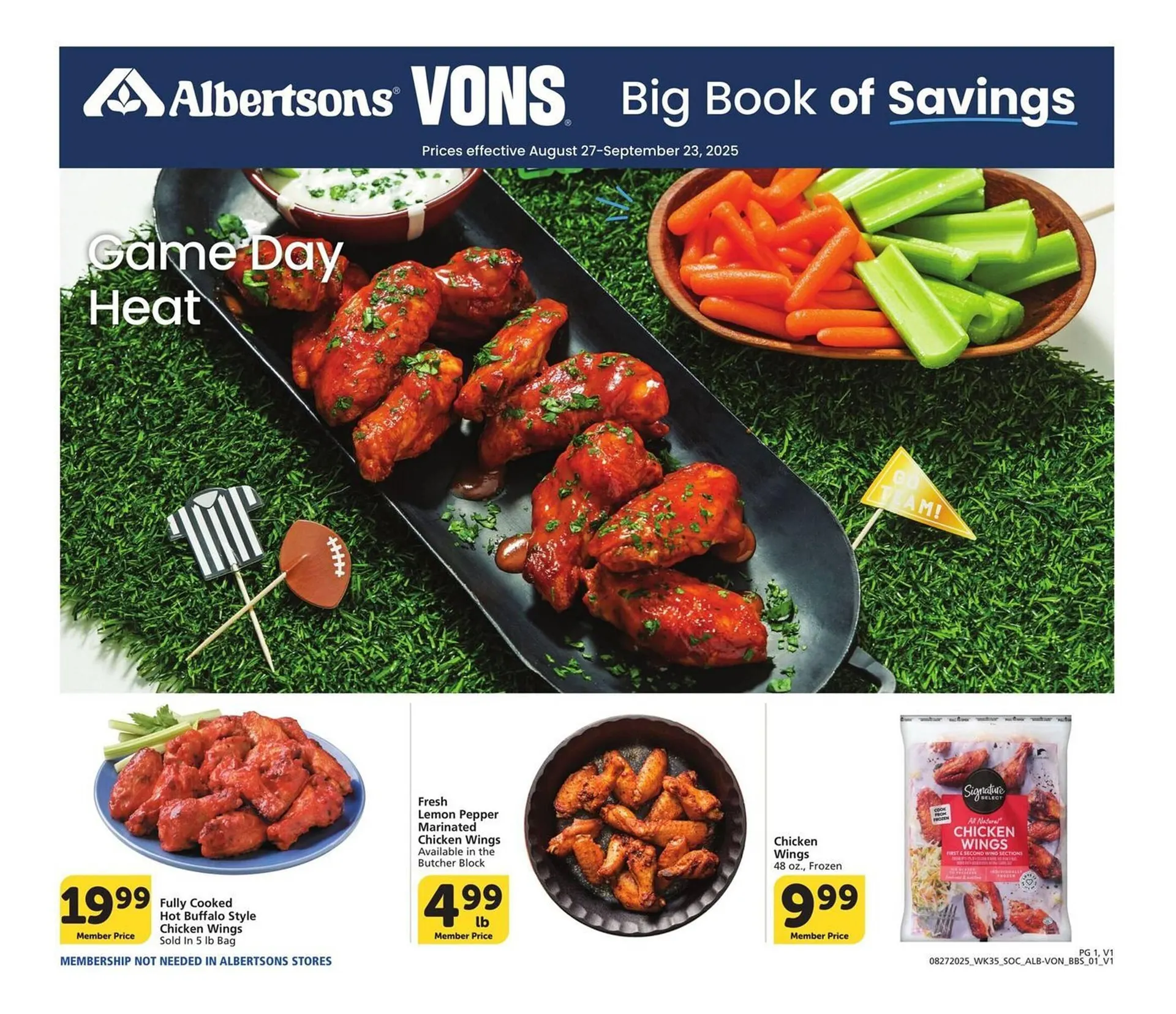 Weekly ad Albertsons Weekly Ad from August 27 to September 23 2025 - Page 1