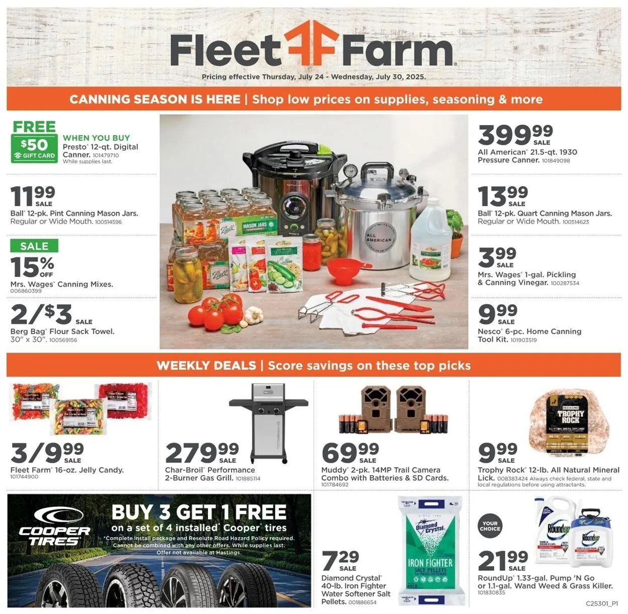 Weekly ad Mills Fleet Farm from July 24 to July 30 2025 - Page 1