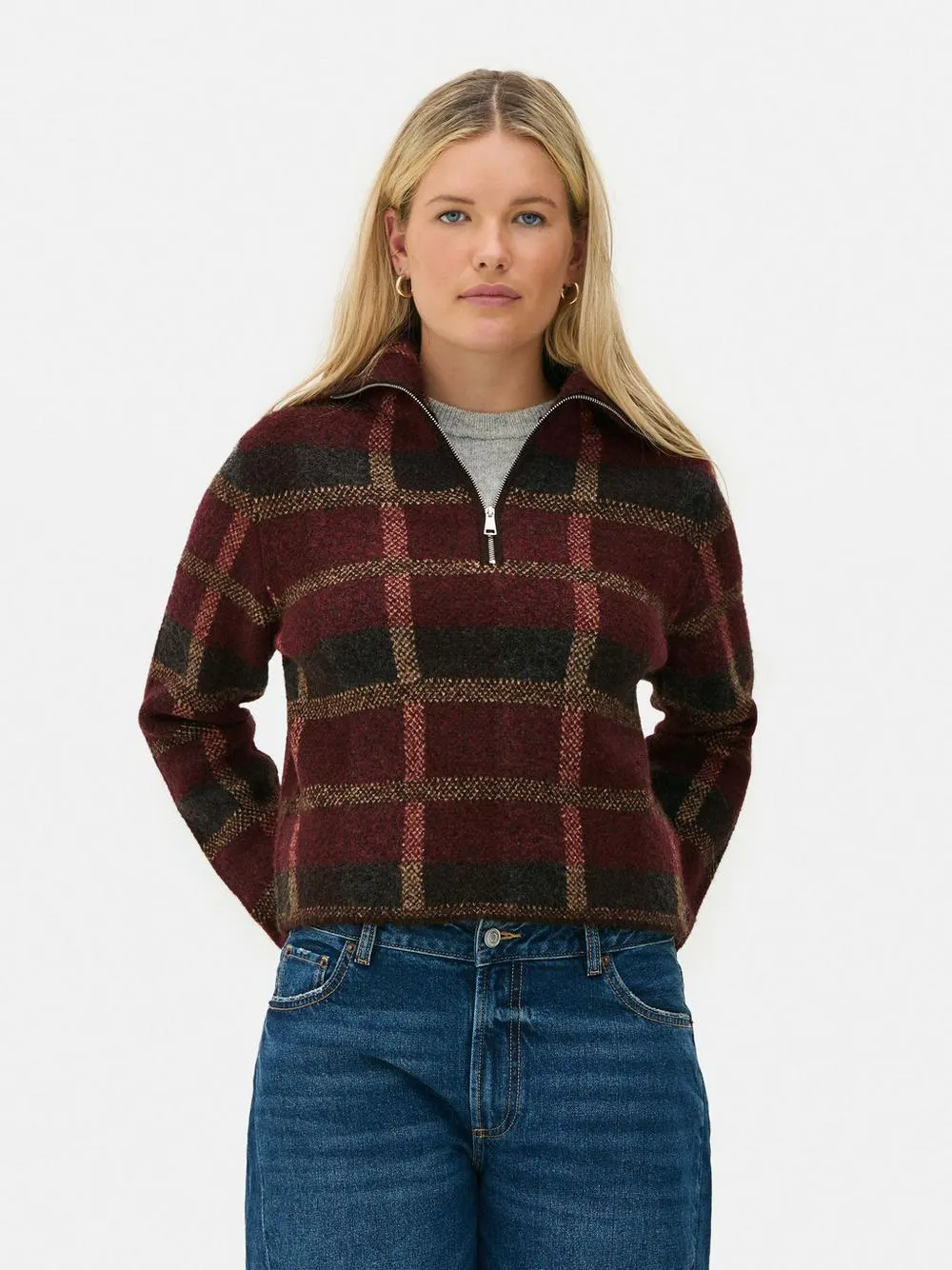 Heritage-Pullover mit halbem Reißverschluss