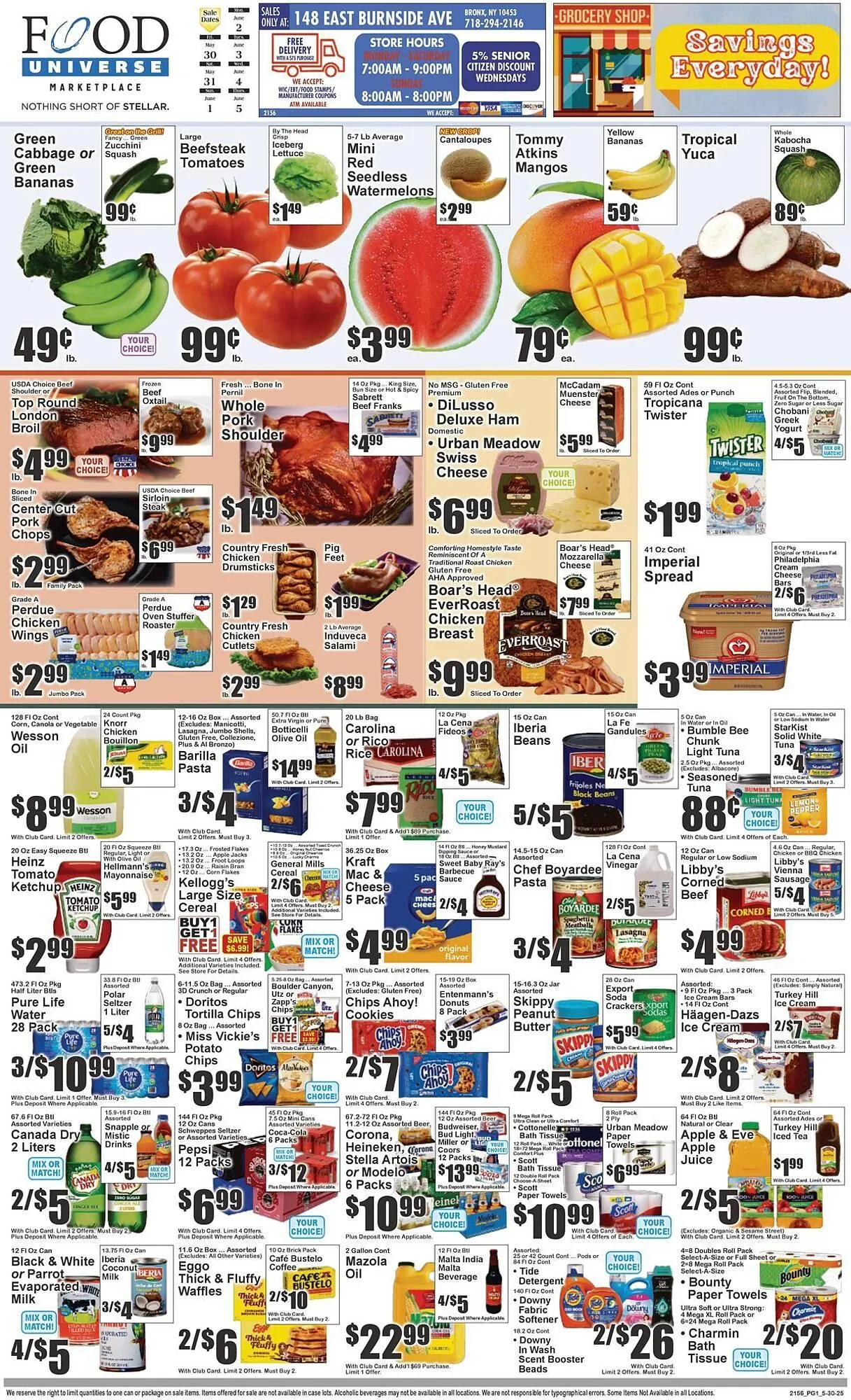 Weekly ad Food Universe Weekly Ad from May 30 to June 5 2025 - Page 1