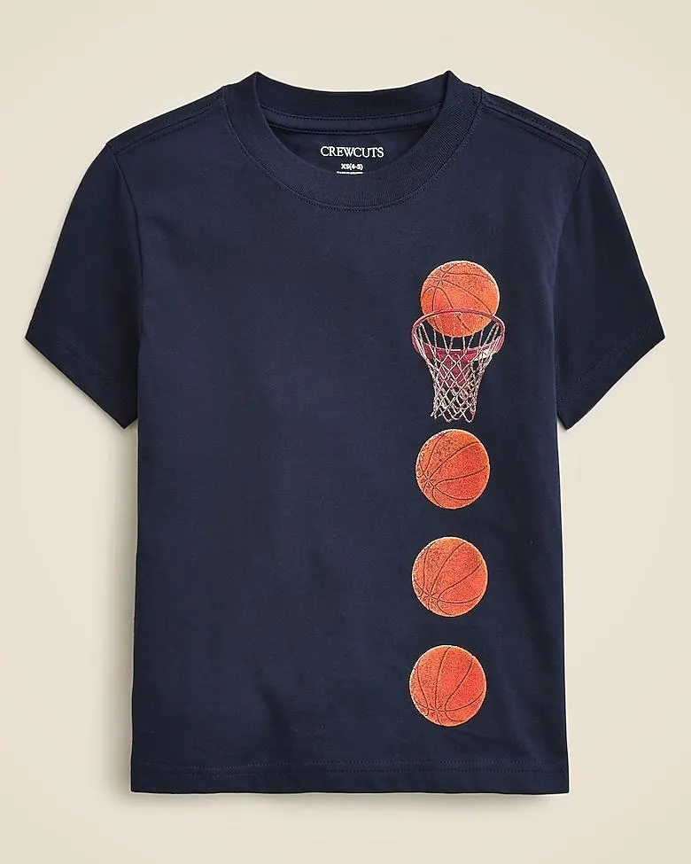 Kids' basketball graphic T-shirt