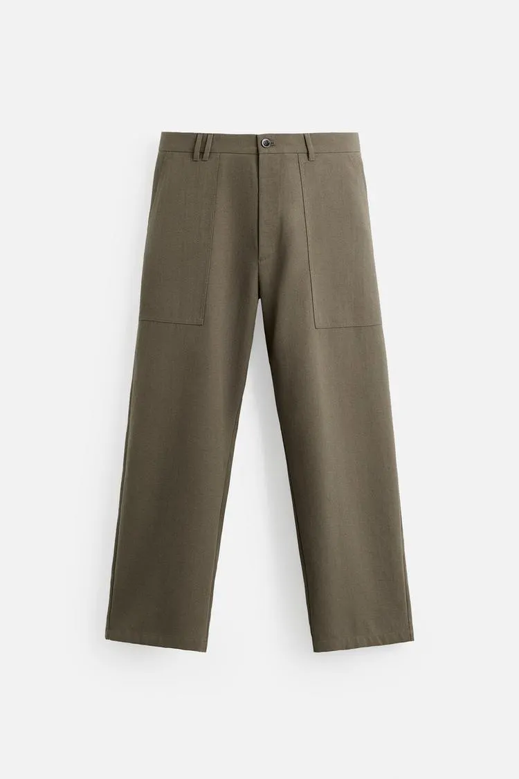 RELAXED FIT POCKET PANTS