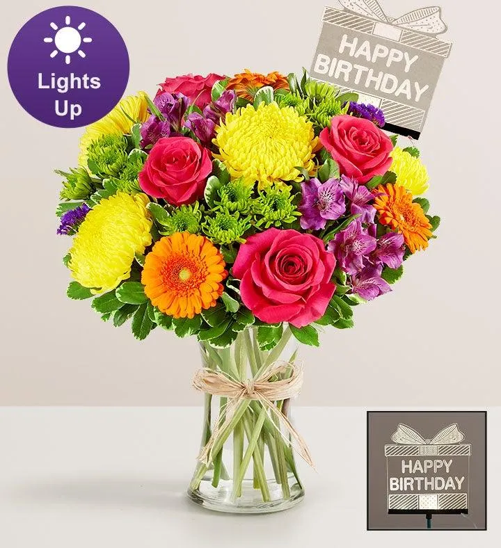 Fields of Europe® Celebration with Happy Birthday LED Pick