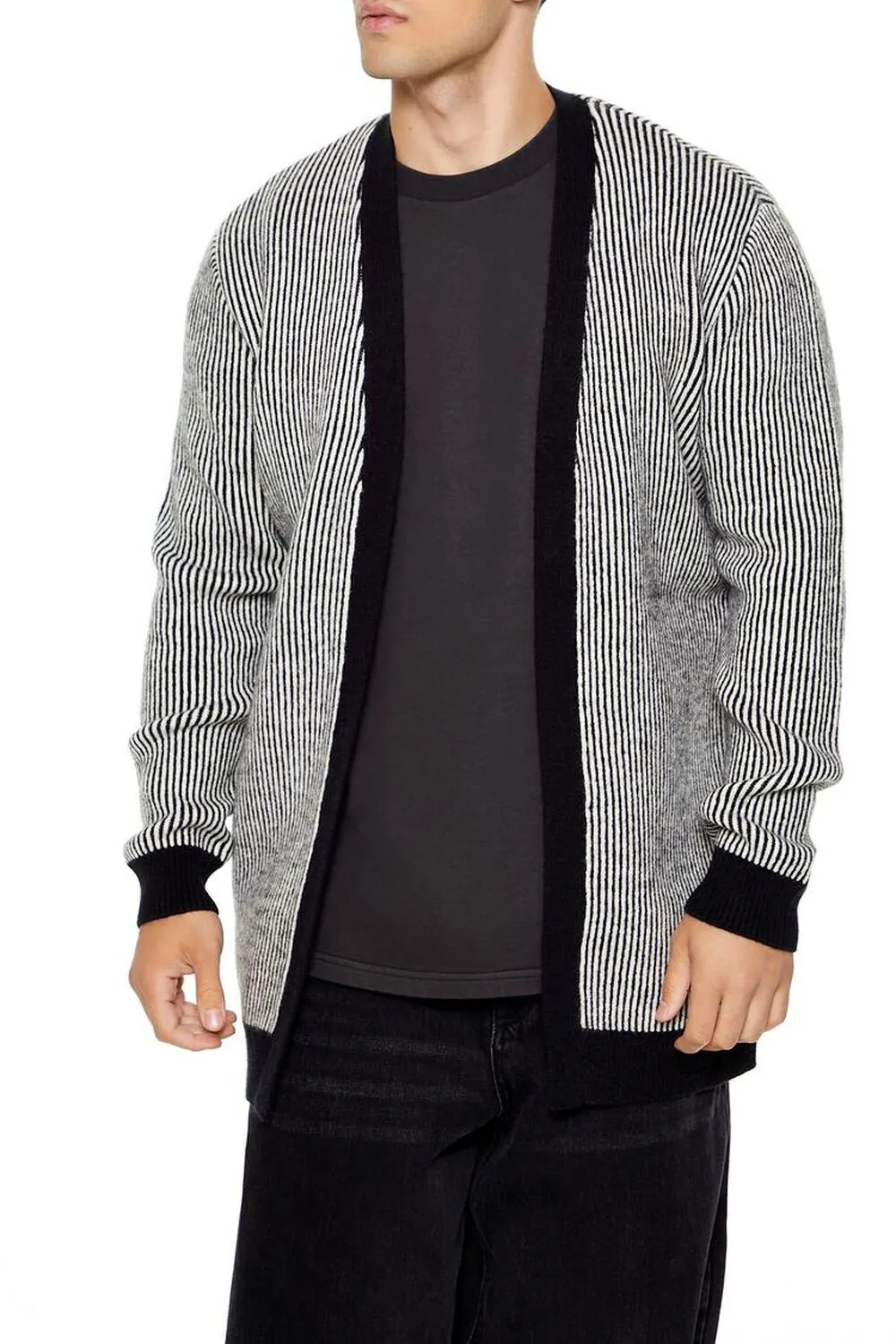 Striped Cardigan Sweater