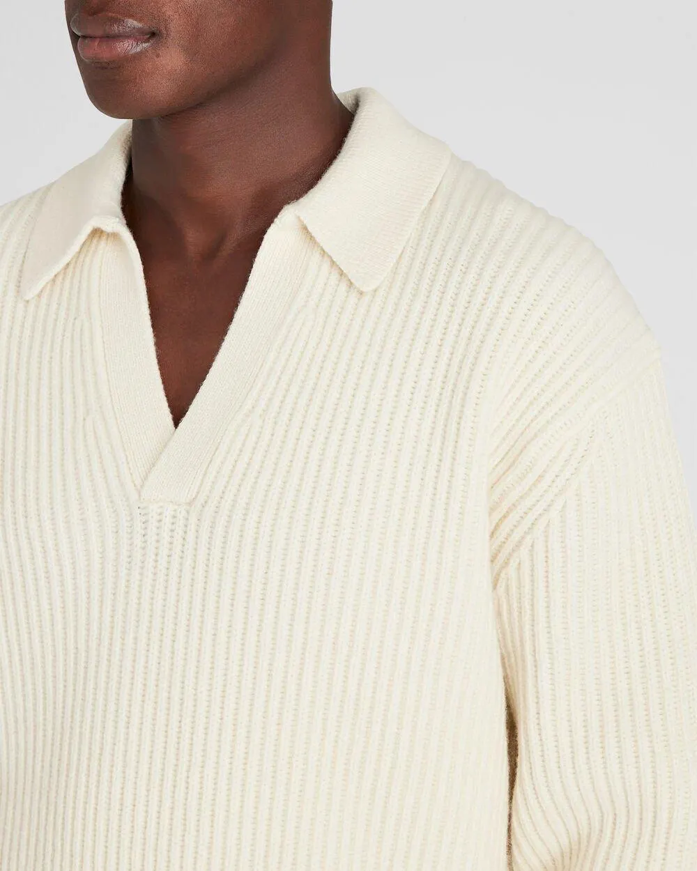 Rib-Stitch Johnny Sweater