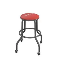 COSCO® Red Rolling Shop Stool