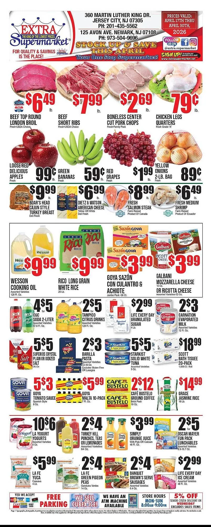 Weekly ad Extra Supermarket circular from April 17 to April 30 2026 - Page 1