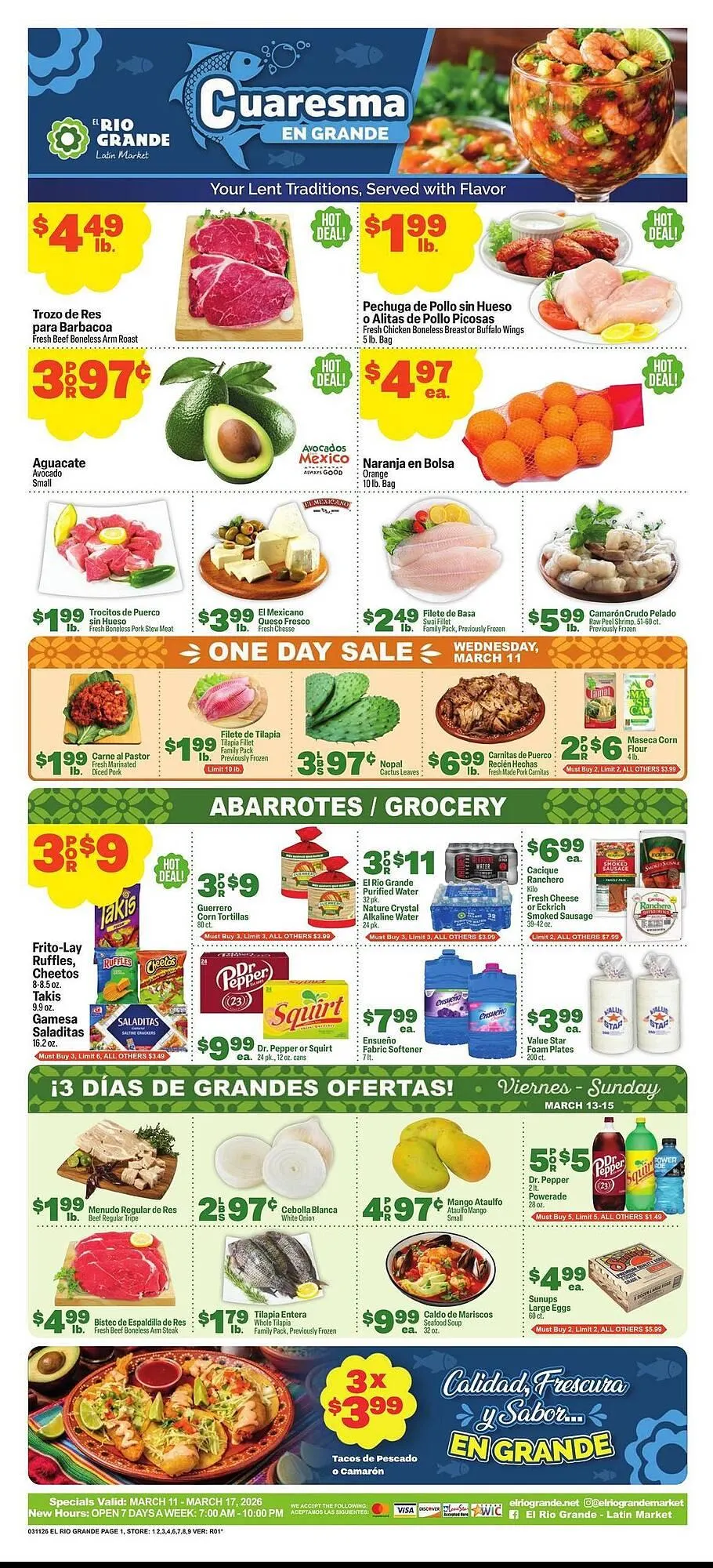 El Rio Grande weekly ad - 1