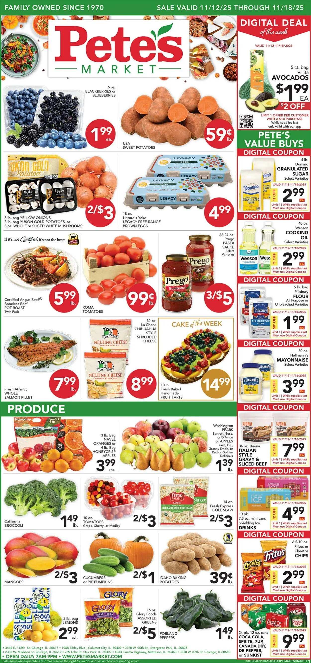Weekly ad Pete's Fresh Market Current weekly ad from November 12 to November 18 2025 - Page 1