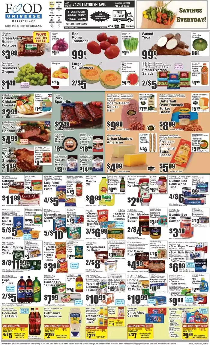 Weekly ad Exclusive deals for our customers from March 28 to April 3 2025 - Page 1