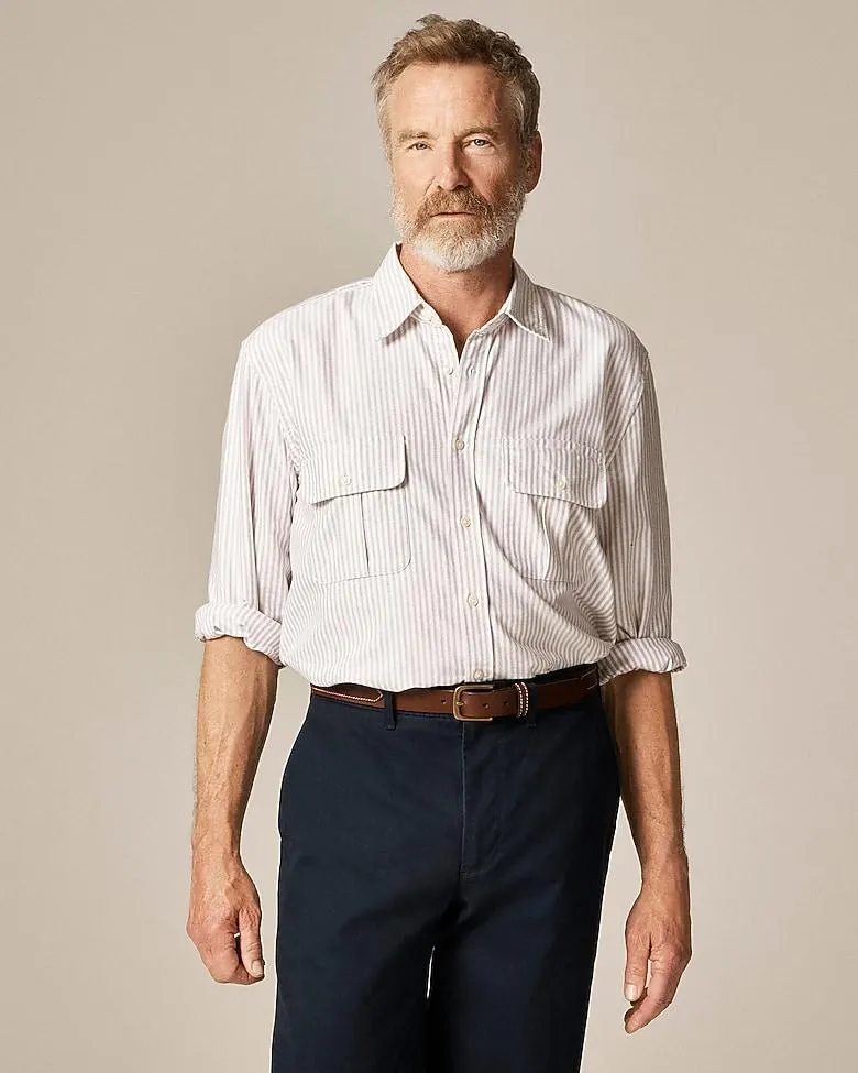 Classic oxford two-pocket workshirt