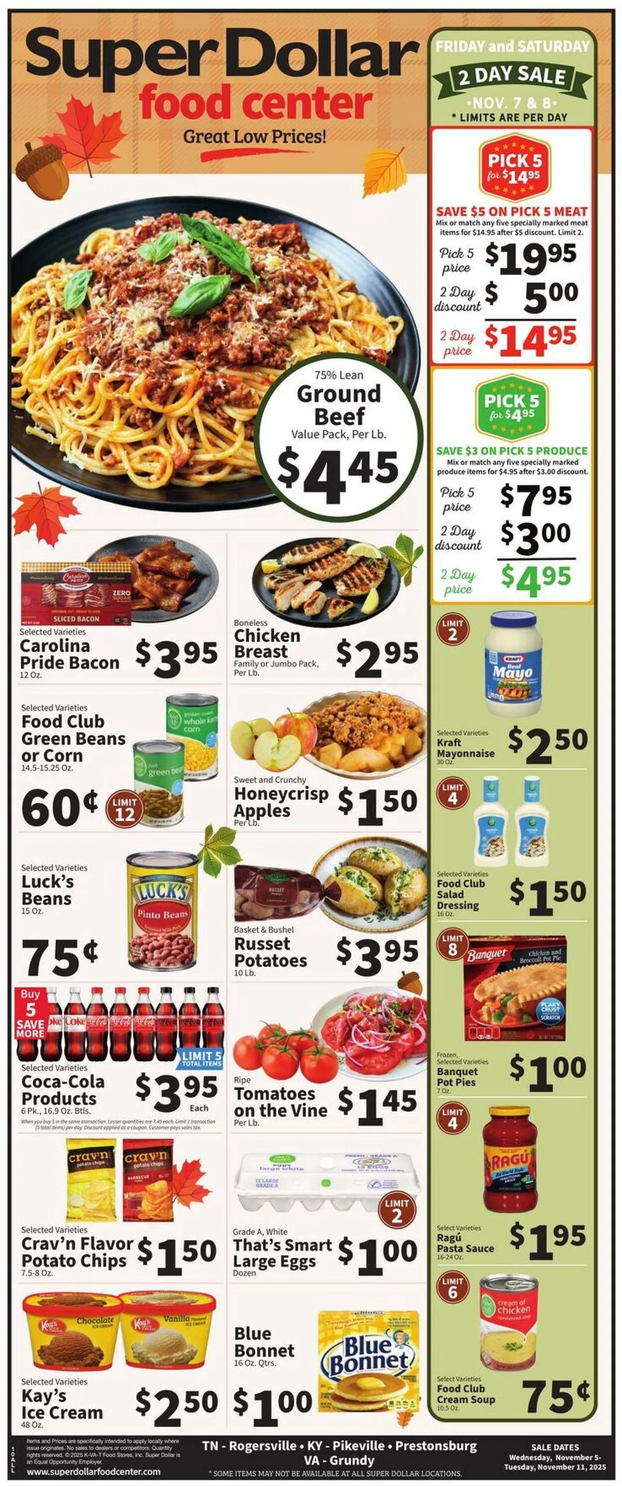 Weekly ad Super Dollar Food Center Current weekly ad from November 5 to November 11 2025 - Page 1