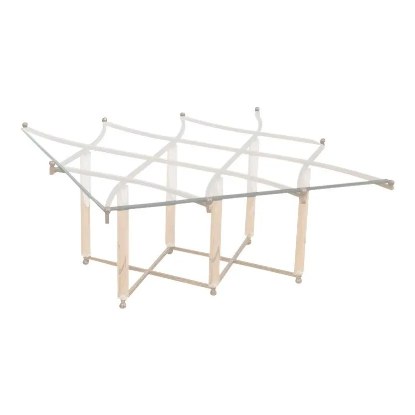Charles Hollis Jones "Treillage" Cocktail Table – Brass & Lucite Mid-Century Masterpiece