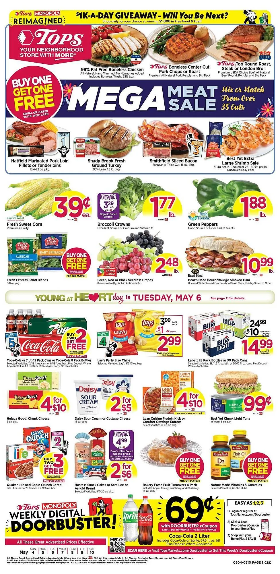 Weekly ad Tops Weekly Ad from May 7 to May 13 2025 - Page 1