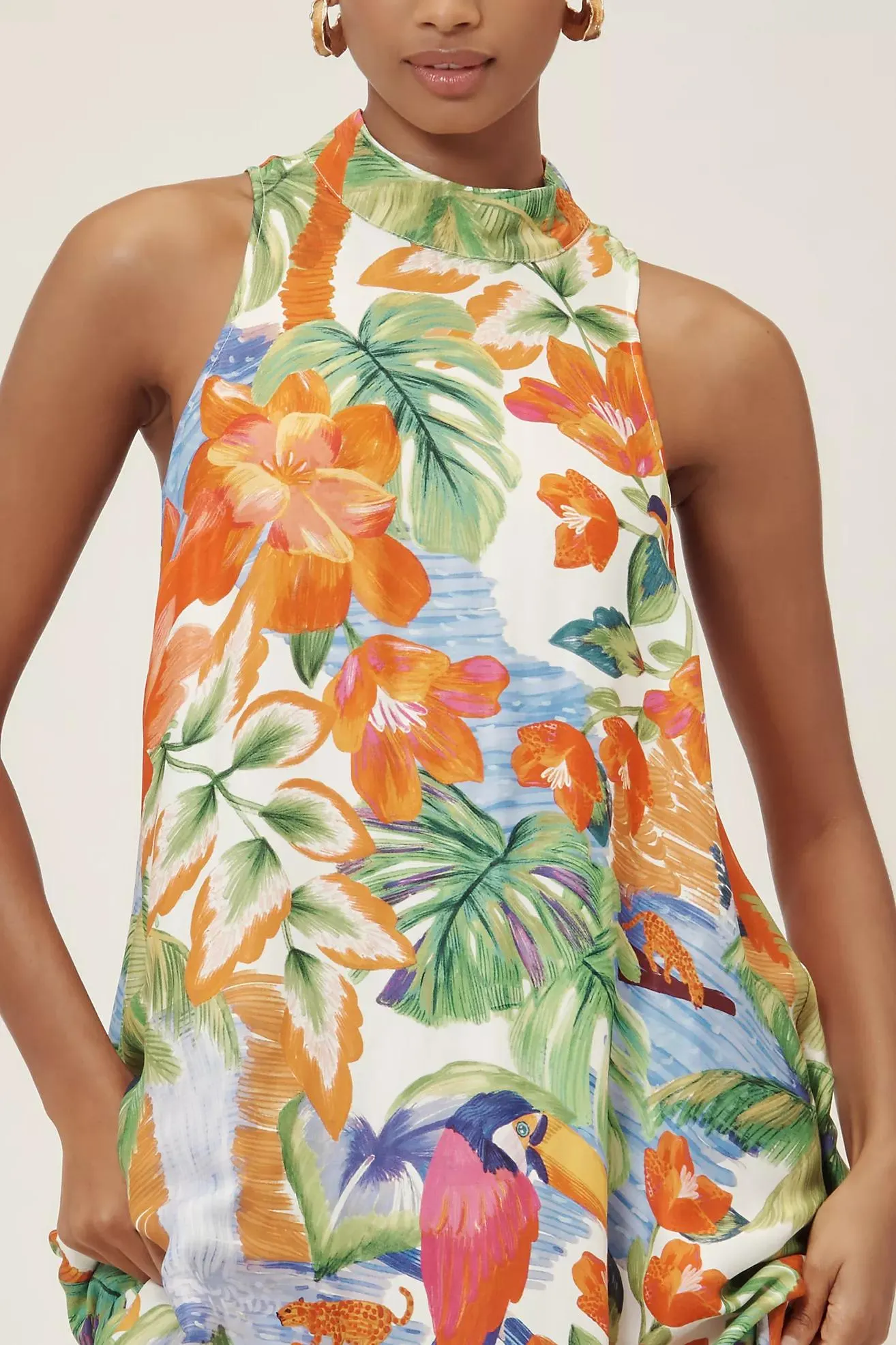 Farm Rio Halter Maxi Dress