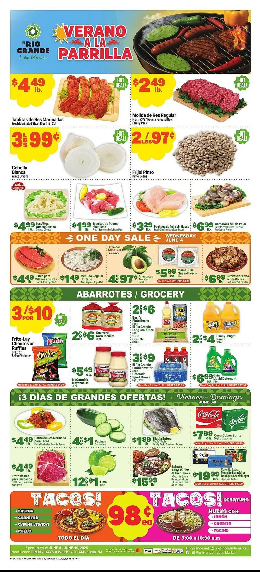 Weekly ad El Rio Grande Weekly Ad from June 4 to June 10 2025 - Page 1