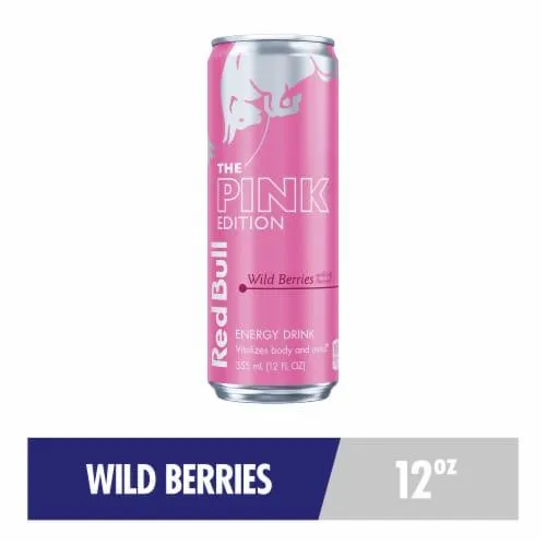 Red Bull Pink Edition Energy Drink Wild Berries Can
