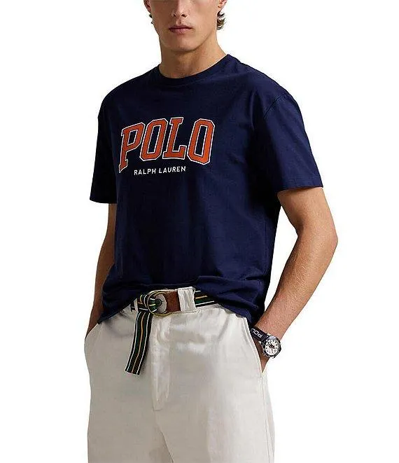 Big & Tall Classic Fit Large Signature Graphic Logo Jersey Short Sleeve T-Shirt