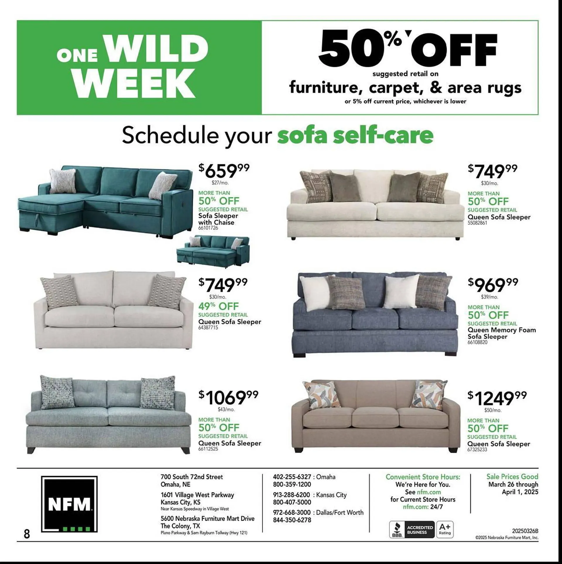 Weekly ad Nebraska Furniture Mart Weekly Ad from March 26 to April 1 2025 - Page 8
