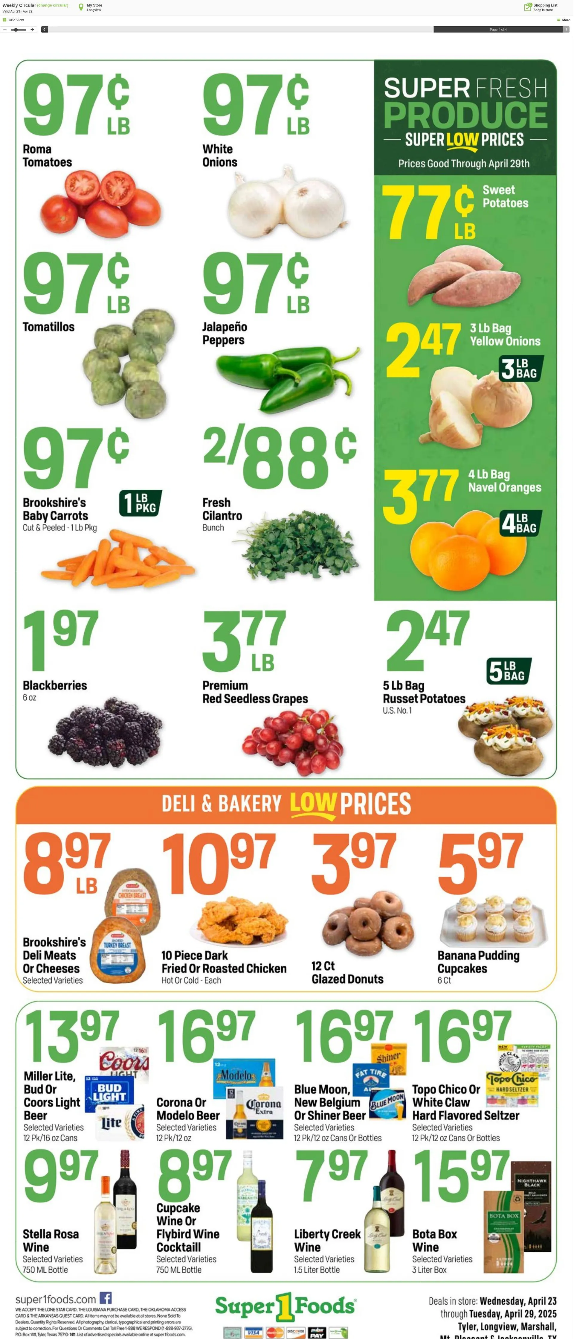 Weekly ad Super1Foods from April 23 to April 29 2025 - Page 4