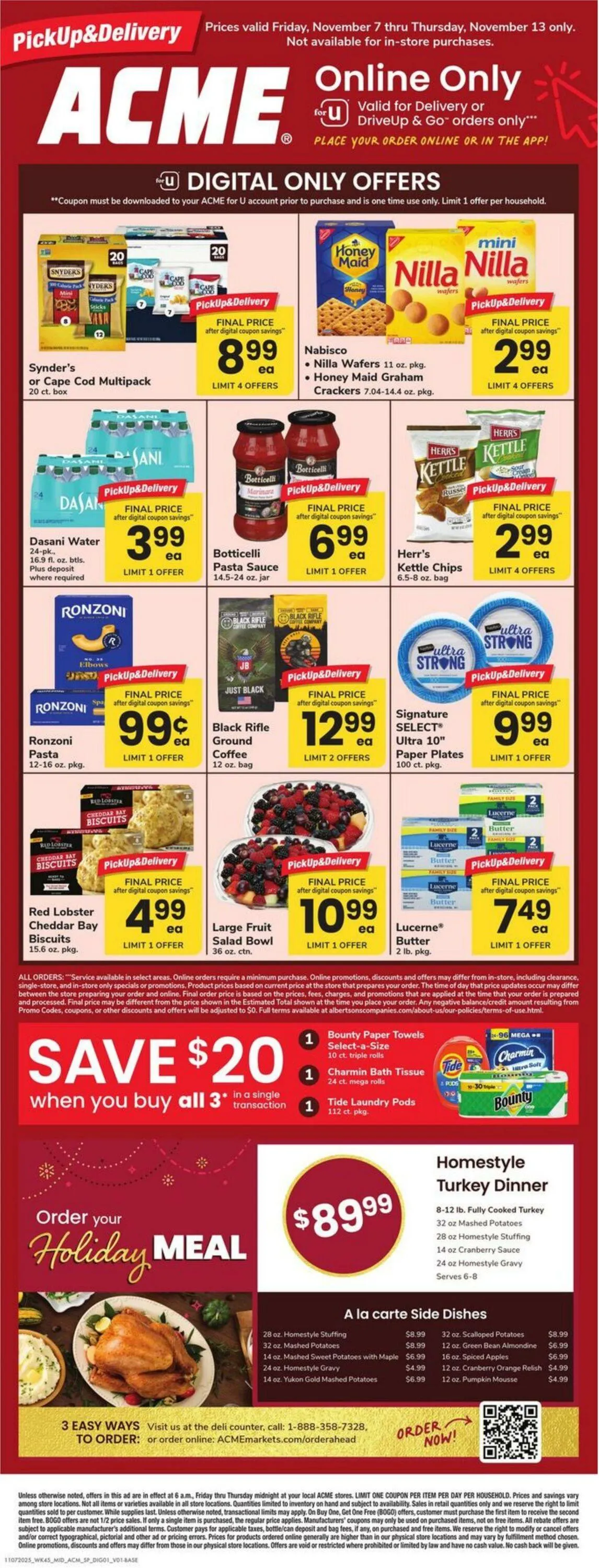 Weekly ad Acme Current weekly ad from November 7 to November 13 2025 - Page 1