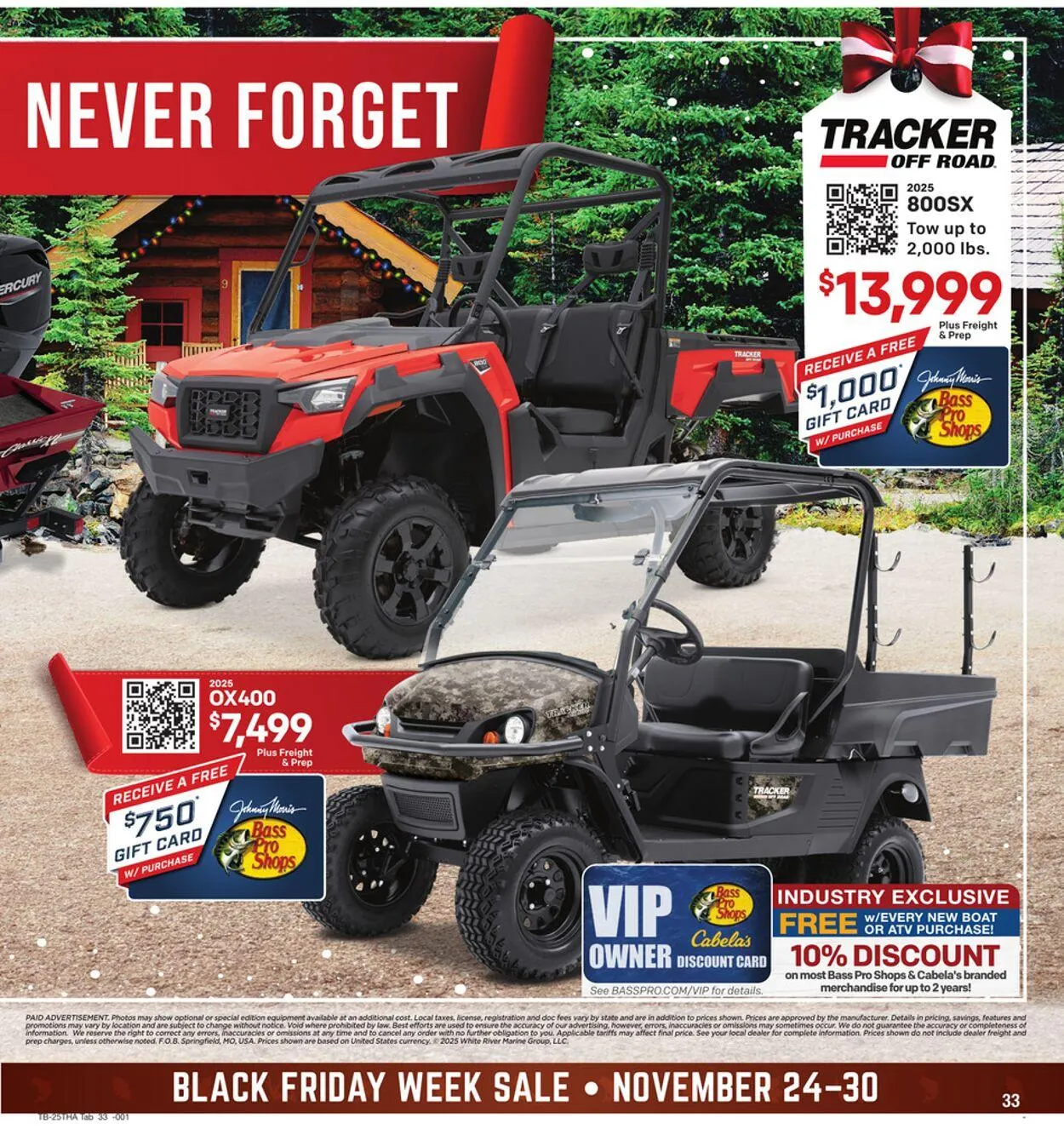 Weekly promotion Cabela's Current weekly ad spanning from November 24 to November 30 2025 - Page 33 for Catalogue 365