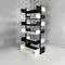 Italian Modern Modular Black and White Bookcase from Lips Vago, 1970s