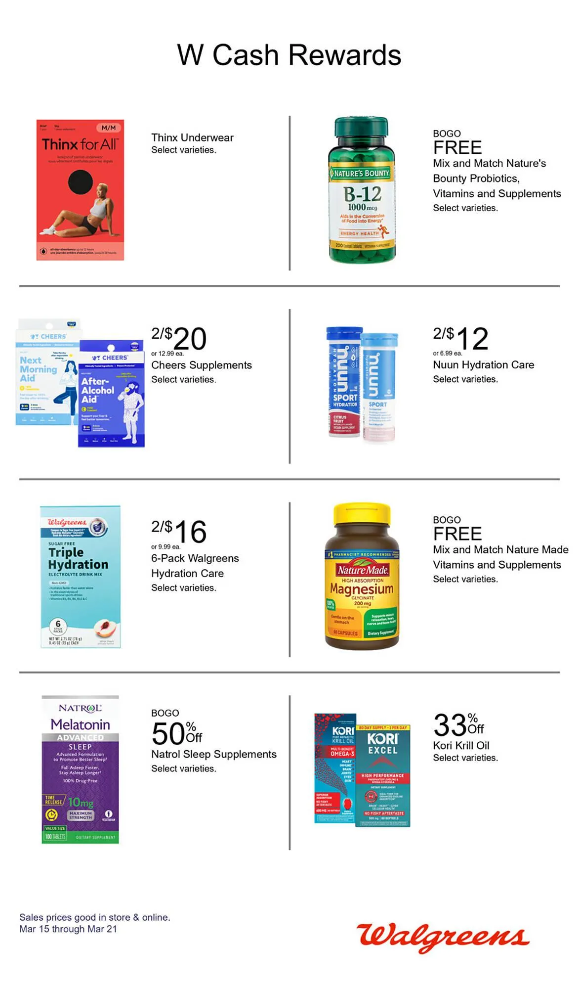 Weekly promotion Walgreens weekly ad spanning from March 15 to March 21 2026 - Page 9 for Catalogue 365
