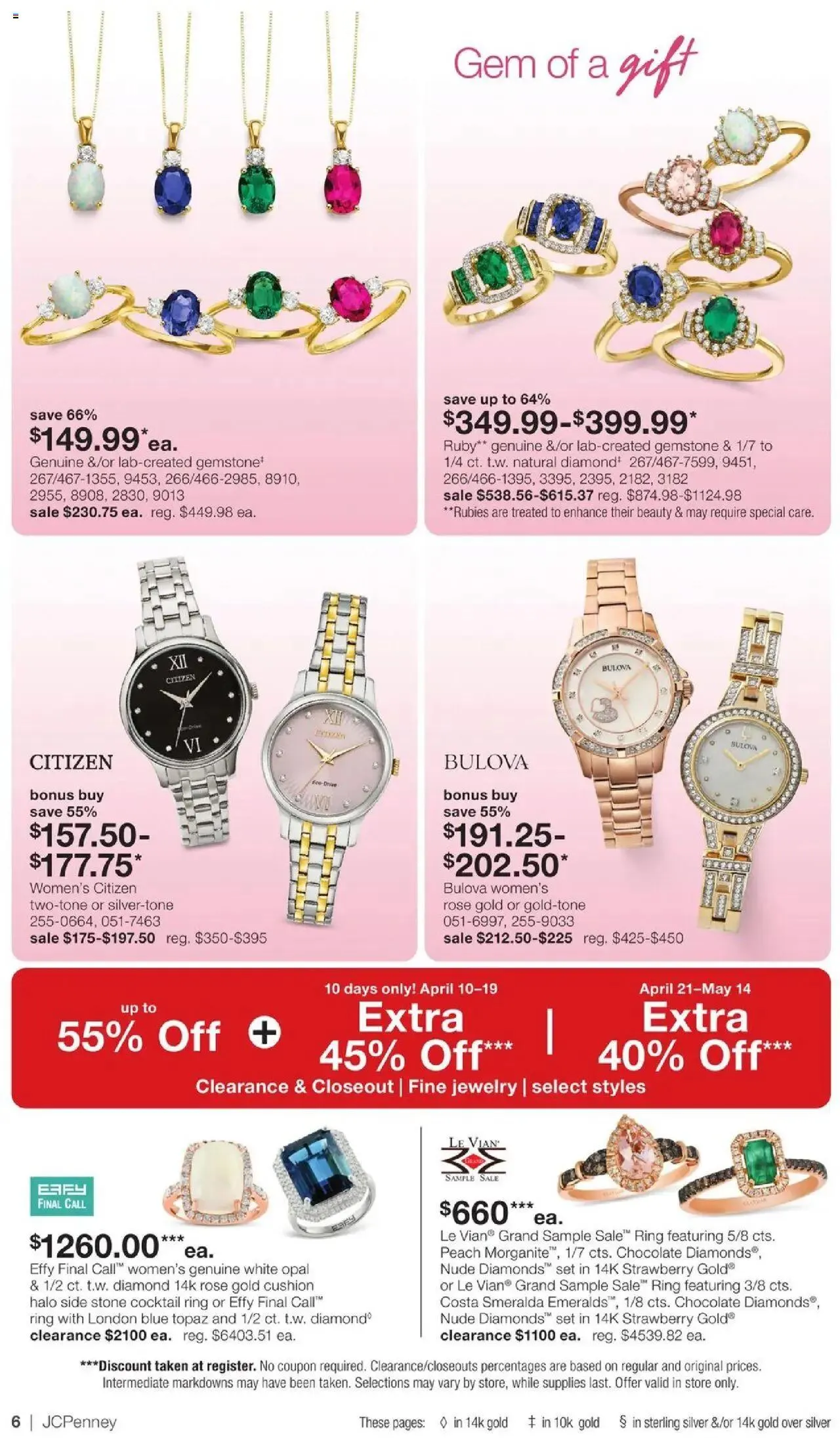Weekly ad JCPenney Mother’s Day Jewelry Sale from April 10 to May 14 2025 - Page 5