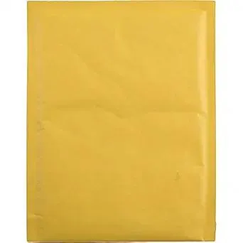 Quality Park Bubble Mailer w/Mailing Labels, Redi-Strip, Brown Kraft, 9 x 12, 10 per Box, (85690)