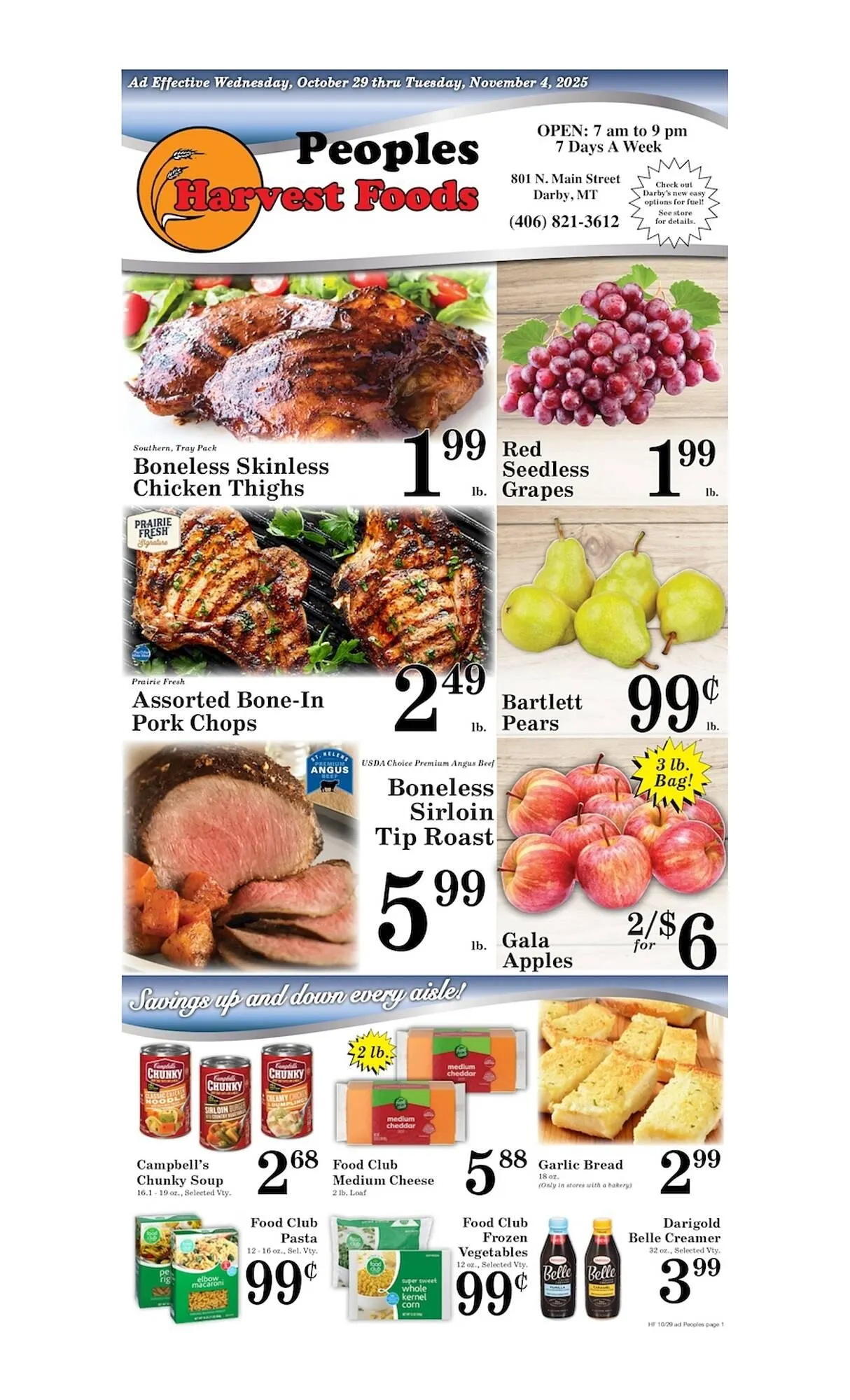Weekly ad Harvest Foods weekly ad from October 29 to November 4 2025 - Page 1