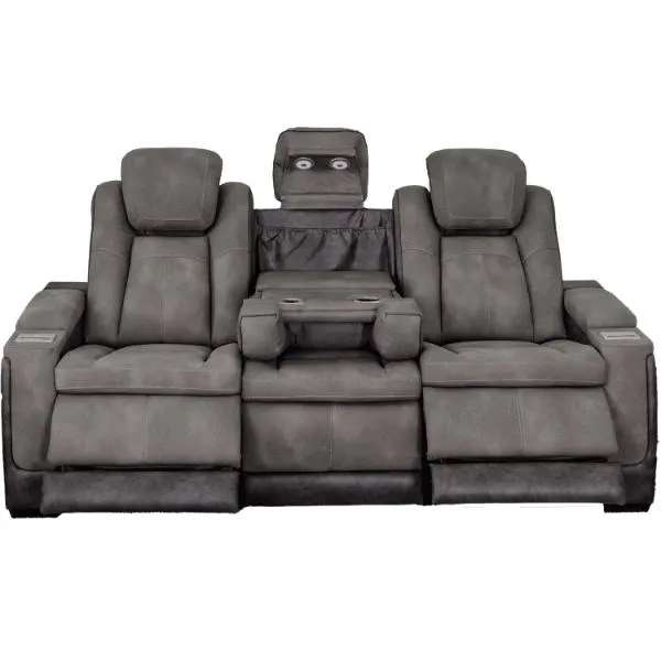 Next-Gen Gray Triple Power Zero Gravity Reclining Sofa