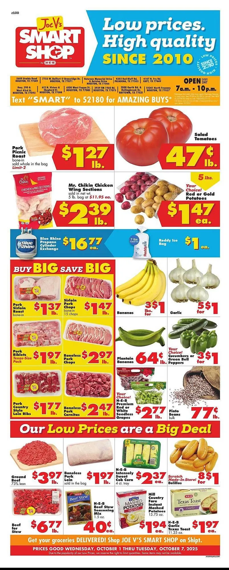 Weekly ad Joe V's Smart Shop weekly ad from October 1 to October 7 2025 - Page 1