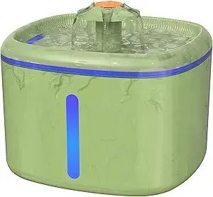 Cat Water Fountain 84 oz / 2.5 L - Automatic Pet Water Dispenser (Also Suitable for Dogs) with 2 Replacement Filters, Suitable for Cats, Dogs and Multi-pet households (Camouflage Green)