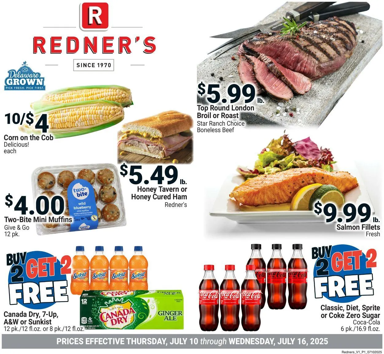 Weekly ad Redner’s Warehouse Market Current weekly ad from July 10 to July 16 2025 - Page 1