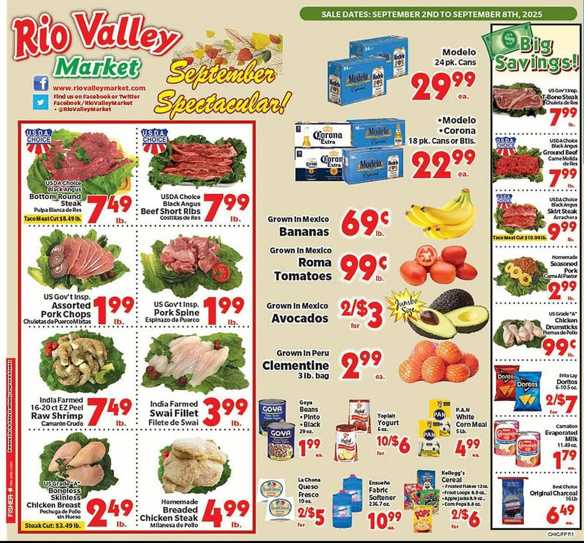 Weekly ad Rio Valley Market weekly ad from September 2 to September 8 2025 - Page 1