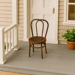 Miniature Rusted Metal Cafe Chair