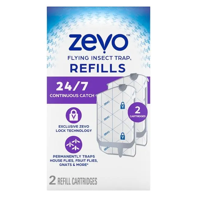 Zevo Refills 2-ct 24/7 Flying Indoor Insect trap