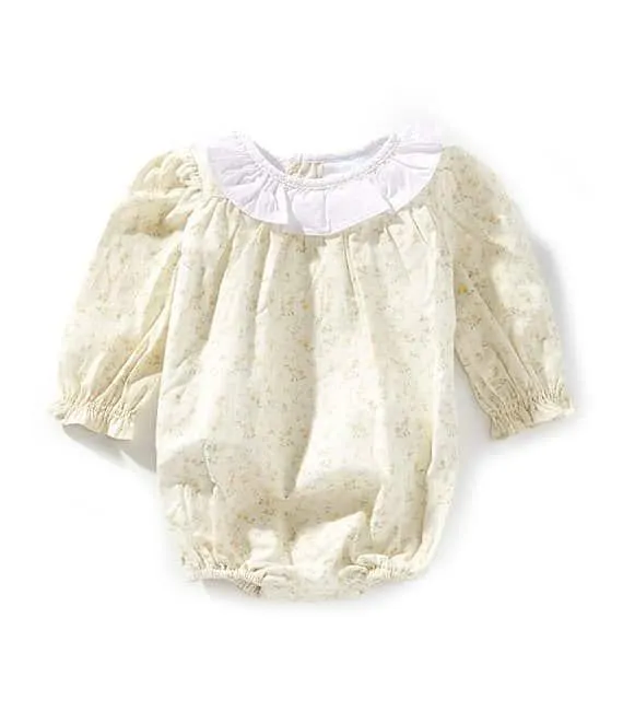 x Kristin Ellen Hockman Baby Girls Ellen Long Sleeve Floral Bubble