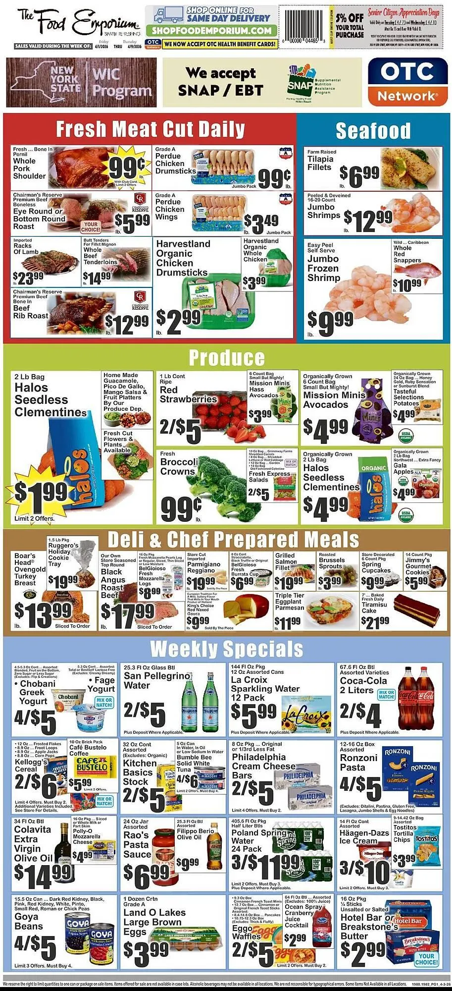 Weekly ad The Food Emporium circular from April 3 to April 9 2026 - Page 1