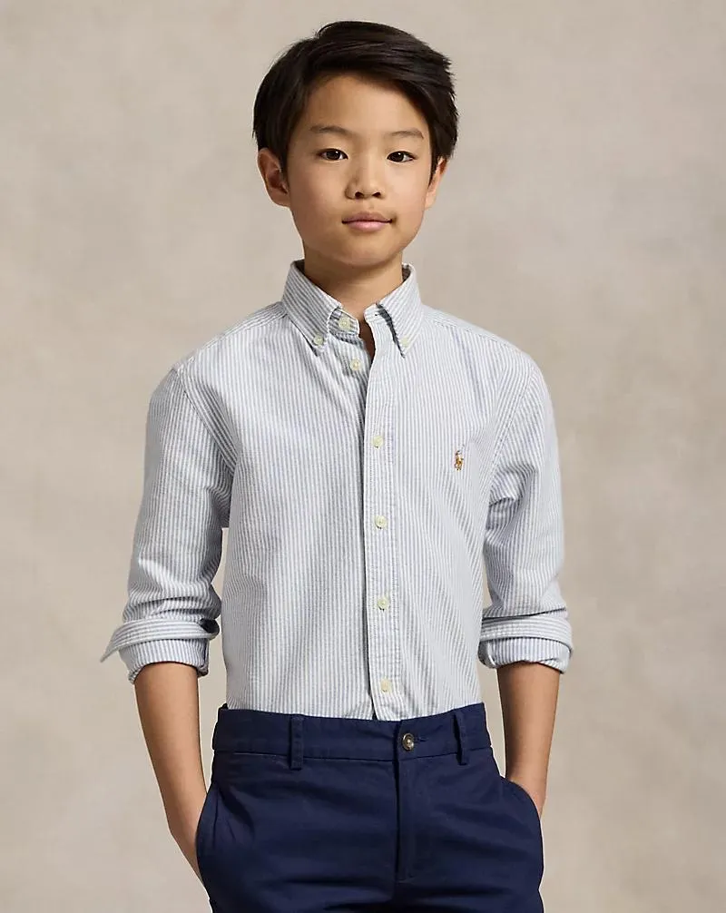 Striped Cotton Oxford Shirt