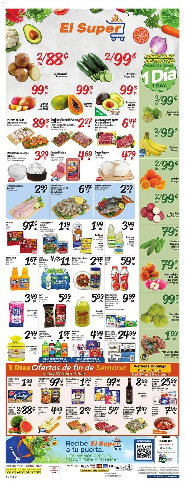 El Super weekly ad - 1